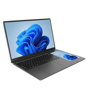 Imagem de Laptop de Tela Dupla UHD de 15,6 Polegadas para Win 11, Laptop Com Tela Sensível Ao Toque de 7 Polegadas Com Câmera, 16 GB de RAM, Quad Core de 2,9 GHz 7000mAh. 100‑240 V (Plugue