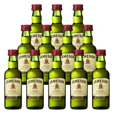Imagem de Miniatura Whisky Jameson Irlandês 50ml 12 Unidades