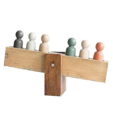 Imagem de Crianças Madeira Gangorra Brinquedo Nordic Madeira Jogo Educativo Bal