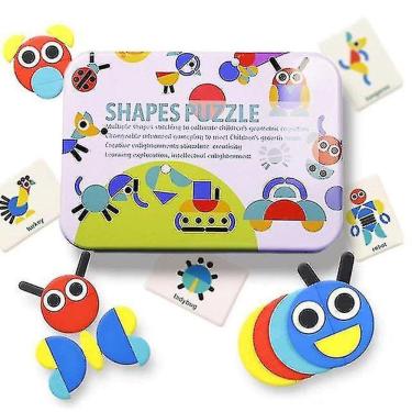 Imagem de Animal Shape 3d Puzzle Cognitivo Cor Aprendizagem Brinquedo Interagir