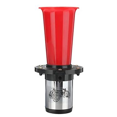 Imagem de Buzina de ar super alta 110db 12V de durável carro caminhão auto antigo vintage buzina estilo antigo com 490Hz substituição para kit de buzinas de moto/carros (cor: vermelho)