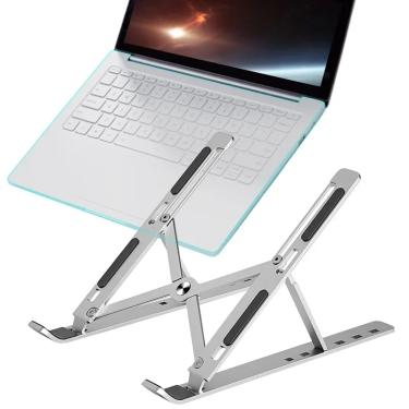 Imagem de Suporte dobrável para notebook  portátil  ajustável  para laptop e tablet  acessórios