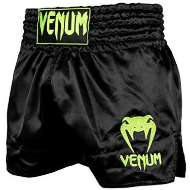 Imagem de Venum Muay Thai Shorts Classic - Preto/Neo Amarelo - GG