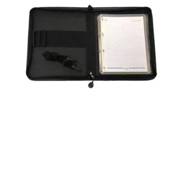 Imagem de Fichario Universitário C/Ziper Croco Black Acp