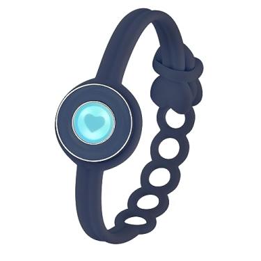Imagem de Pulseira individual totwoo para casais em relacionamento à distância, joias inteligentes para ele e ela, sensível ao toque, Single Bracelet, Silicone, Pedra preciosa de zircônia