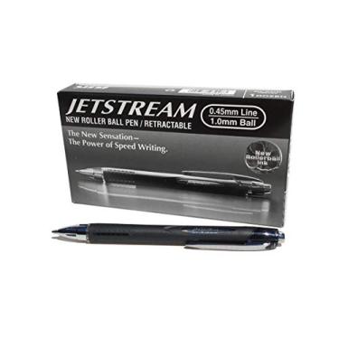 Imagem de Uni-Ball Caneta esferográfica retrátil SXN-210 Jetstream RT tinta preta – Pacote com 12