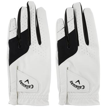 Imagem de Callaway Luva Golf Weather Spann (usada na mão esquerda, cadete (dedos curtos) 2019, grande, branca (pacote com 2))