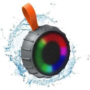 Imagem de Caixa de Som Bluetooth Portátil Altomex AL-958, Resistente à Água IPX4, Design Compacto, Bateria de Íon de Lítio Integrada, Cinza