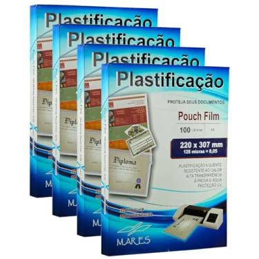Imagem de Kit 400un Polaseal A4 0,05mm Plástico para Plastificação