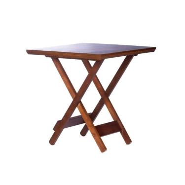 Imagem de Mesa Dobrável Alagoas Sala de Jantar e Área Exterior Madeira Natural
