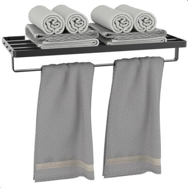 Imagem de Fassin Shop, Porta Toalhas de Banho Duplo Toalheiro Hotel Preto F.Empire