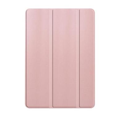 Imagem de Capa para tablet Samsung Galaxy Tab A7 Lite 8,7 SM-T220 SM-T225, capa traseira rígida de policarbonato com três dobras Tab A7 Lite 2021 Funda (ouro rosa, para Tab A7 Lite T220)