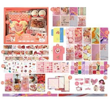 Imagem de Joucien A6 Conjunto de caixa de livro criativo retrô arte de folhas soltas - G