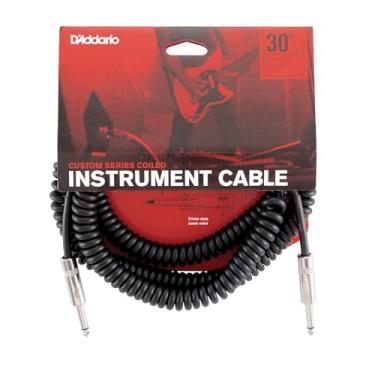 Imagem de Cabo Custom Series Espiralado 9.14m Preto D'Addario PW-CDG-30BK