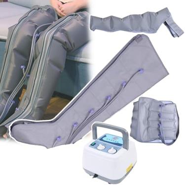 Imagem de KKSOUFX Massageador De CompressãO De Ar, Kit De Botas De CompressãO De Ar Para CirculaçãO E Relaxamento,MáQuina De Massagem Para Com Controlador