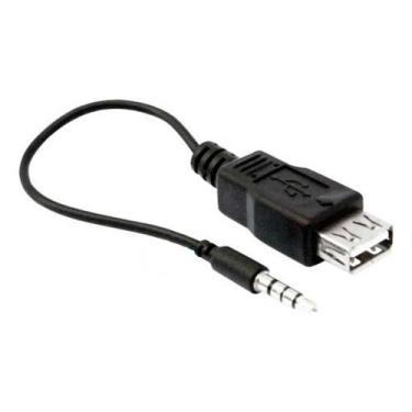 Imagem de Cabo Conversor P2 3,5mm para USB Fêmea - 17cm - CB0121 - Diversos
