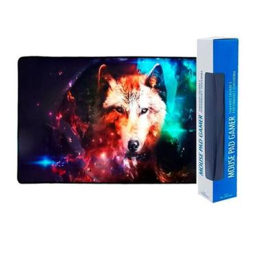 Imagem de Mouse Pad Gamer Extra Grande Mousepad Liso 70x35 Borracha - Exbom