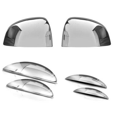 Imagem de Kit Aplique Capa Cromada Retrovisor Maçanetas Celta 2014 - Shekparts