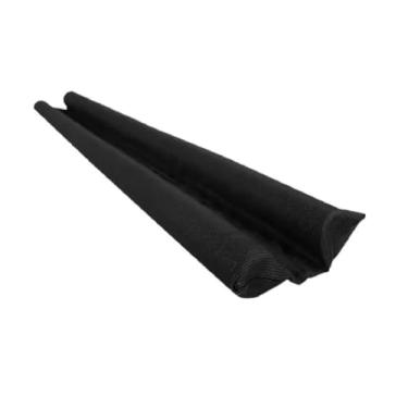 Imagem de Protetor Veda Porta Duplo 80cm Preto – Impermeável, Contra Insetos, Poeira e Bichos