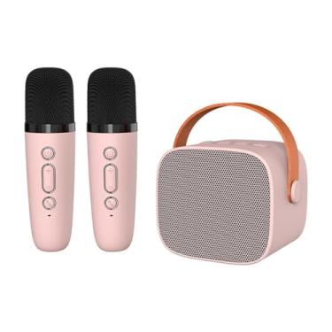 Imagem de AsrMyjcx Alto-falante Multifuncional Sem Fio de 3,7 V com Alça Retangular, Acessórios para Ouvir Música para Esportes, Acampamento, Casa Interna, Rosa