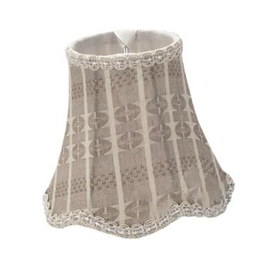 Imagem de Baoblaze Abajur de tecido para lustre, substituição de clipe em acessórios leves para lâmpadas de vela, iluminação, capa de lâmpada de parede decorativa, Style B