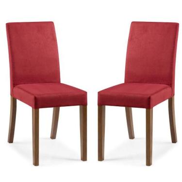Imagem de Duas Cadeiras Estofadas Vermelho - Pense Dentro da Caixa