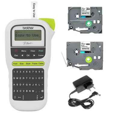 Imagem de Rotulador Eletrônico Brother Pt-h110 2 Fitas 1 FONTE.