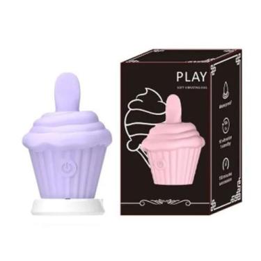 Imagem de Vibrador Cupcake 10 Modos Estimuladores Sexy Import, Roxo