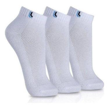 Imagem de Kit 9 Pares Meia Lupo Cano Curto Masculina Sport, Branco, M