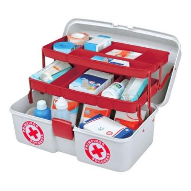 Imagem de Maleta Caixa Primeiros Socorros Prática C/2 Bandeja - arqplast