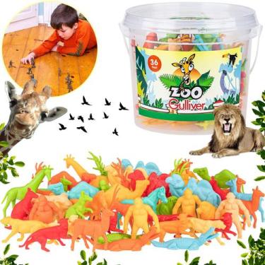 Imagem de Kit Com 36 Miniaturas Animais Do Safari África Zoo Gulliver - Gilliver