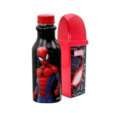 Imagem de Kit Volta as Aulas Escolar Garrafa de Água Infantil 500 ML e Porta Esc