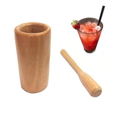 Imagem de Kit Copo Caipirinha Caipira Com Socador Bar Barman Cozinha - Edal