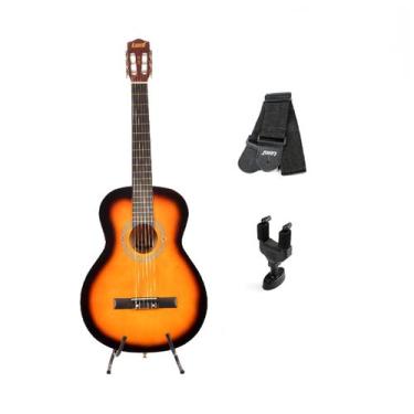 Imagem de Violão Land Nylon Sunburst Ln-39 Suporte Pare Correia 150
