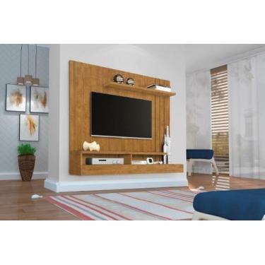 Imagem de Home Suspenso AQ Com Nichos Para TV Até 50'' Polegadas Cor Ipê - SM