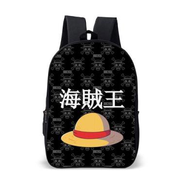 Imagem de Mochila Bolsa Escolar Infantil One Piece Volta Às Aulas - Thuco Games,