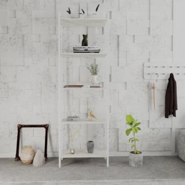 Imagem de Estante para Livros Industrial Aço Multiuso 5 Prateleiras 187cmx60cm A