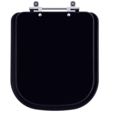 Imagem de Tampa de Vaso Sanitario Piano Ebano Fosco (Preto) Para Bacia Deca - Po