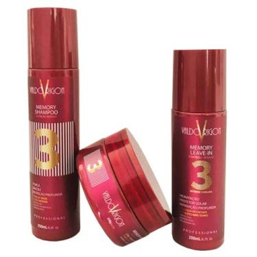 Imagem de Kit 3 Produtos para Cabelos Cacheados - Shampoo + Máscara + Ativador d