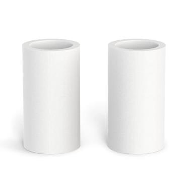 Imagem de MEANLIN Kit de cartucho de substituição de elemento de filtro branco de 5 mícrons, 2 peças, filtro de água de sedimento de 3,3 cm x 5,8 cm para uso industrial de filtros de 3 e 4 estágios