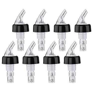 Imagem de Despejador de garrafas de medida automática, 8 peças para garrafas de licor, despejadores de garrafa de licor, 30 ml de velocidade para garrafas de bebidas alcoólicas, tequila, coquetel, uísque, rum,