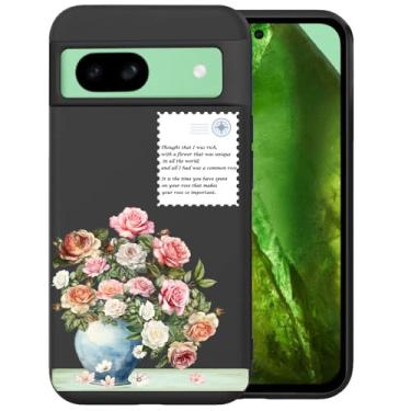Imagem de Unov Capa compatível com Google Pixel 8A 5G Slim Protective Soft TPU Bumper Cover 15.5 cm (buquê de flores)
