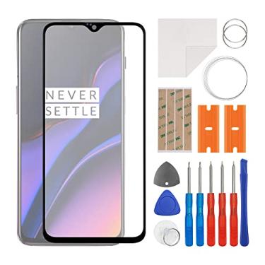 Imagem de SWARK Substituição da lente do painel externo de vidro frontal + OCA compatível com OnePlus 6T A6010, A6013 (sem tela LCD e digitalizador de toque) com kit de reparo