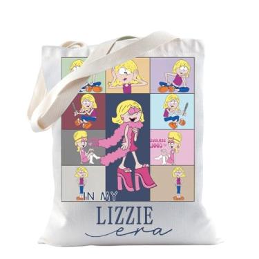 Imagem de TSOTMO Lizzie Gift Cartoon Lizzie Merchandise Tote Bag Gift For Lizzie Fans WDW Gift In My Lizzie Era Bolsa de Ombro (LIZZIE ERA)