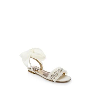 Imagem de Badgley Mischka Sapato feminino Talia Platform, Cetim marfim, 36