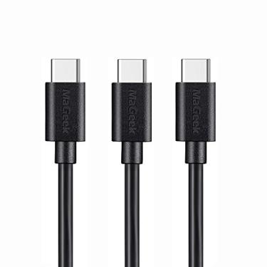 Imagem de MaGeek (Pacote com 3) (1 m) cabos USB tipo C para USB 2.0 para Samsung Galaxy S9, S9+, S8, S8+, Nexus 6P, LG G6, novo MacBook, Google Pixel XL, OnePlus e mais (preto)