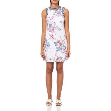Imagem de Tommy Hilfiger Top esportivo floral sem mangas estampado feminino, Estampa branca, 36