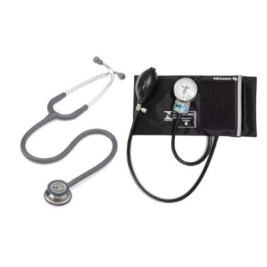 Imagem de Estetoscópio Littmann Classic lll + Esfigmomanômetro Pamed - Cores Var