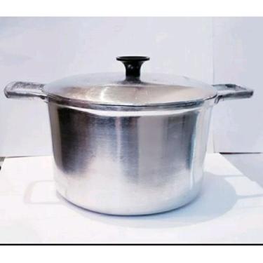 Imagem de Caldeirão Alumínio Batido Com Tampa Grossa N24 / 4,0 Litros - Alumínio