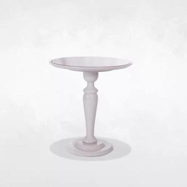 Imagem de Mesa de Apoio Madrid Redonda 72cm Madeira Maciça e Base Torneada  - To